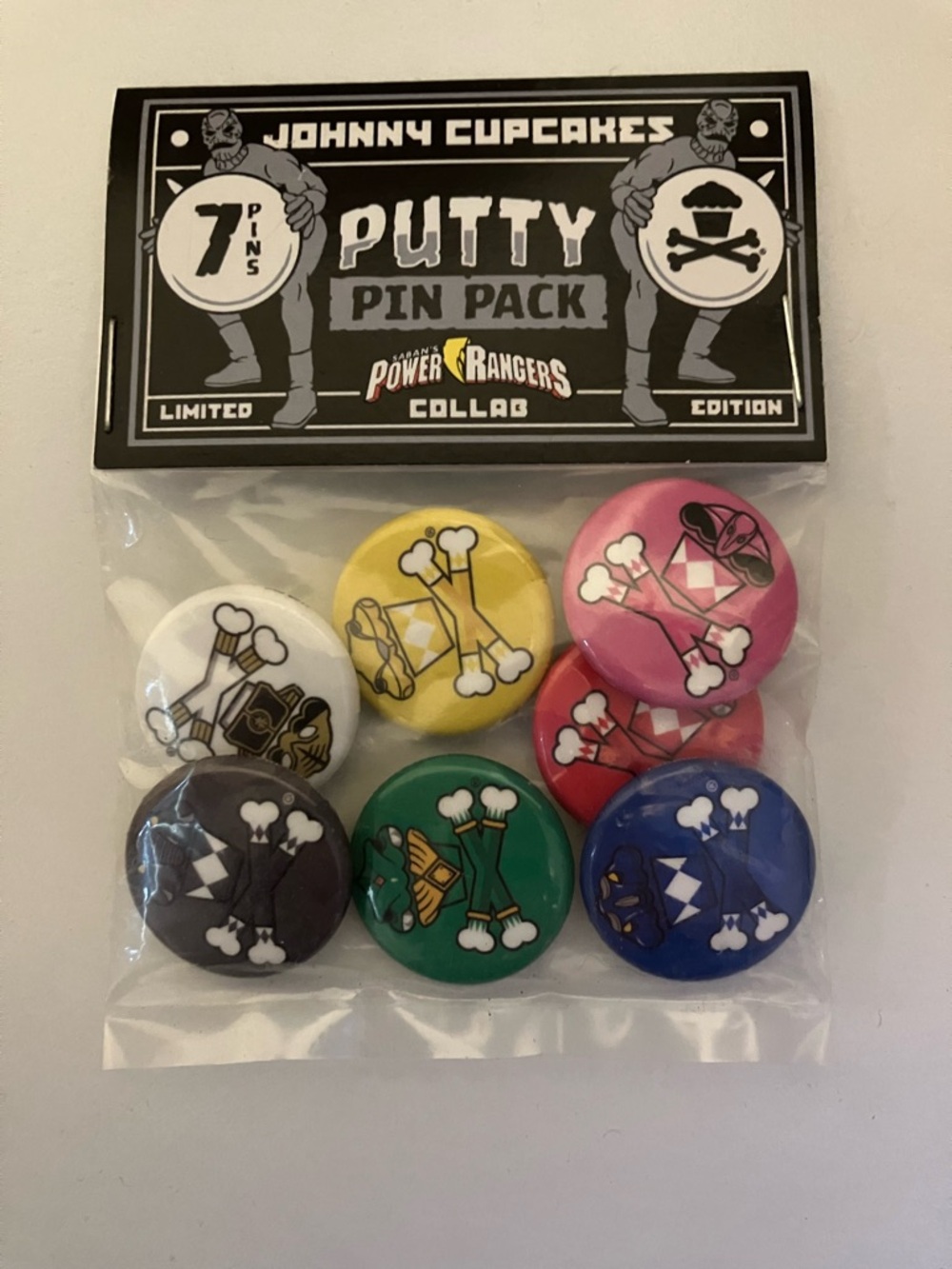 Johnny Cupcakes Putty Pin Pack Power Rangers Collab
